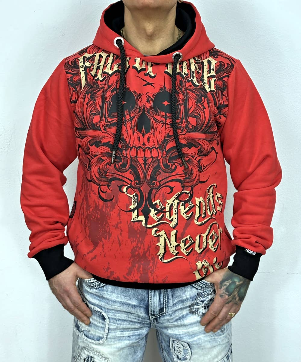 Fact of Life - Wholesale Hoodie - Men's - Fact of Life Hoodie SH-16 "Legends Never Die" fiery red