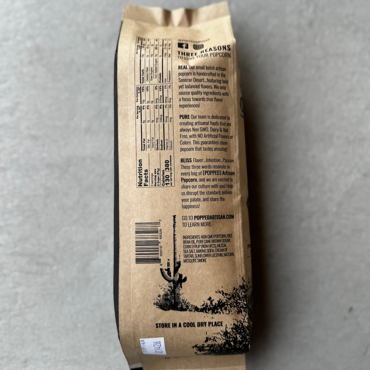 POPPED Artisan Popcorn - Wholesale Popcorn - Mesquite Smoked Mezcal Caramel Artisan Popcorn1