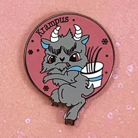 Épingle Krampus pour la vente par Ash Evans