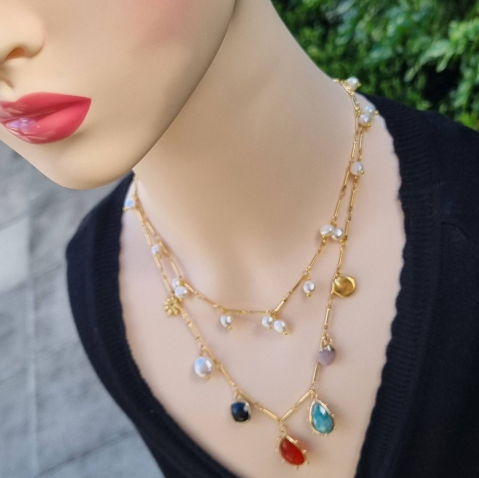 PearlGem Designs - Wholesale Choker/collar - Pearl Choker Freshwater Pearl Gold or Silver Necklace1