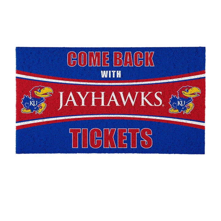 28" x 16" PVC Trapper Mat, Come Back with Tickets, Universit for wholesale by Evergreen Enterprises