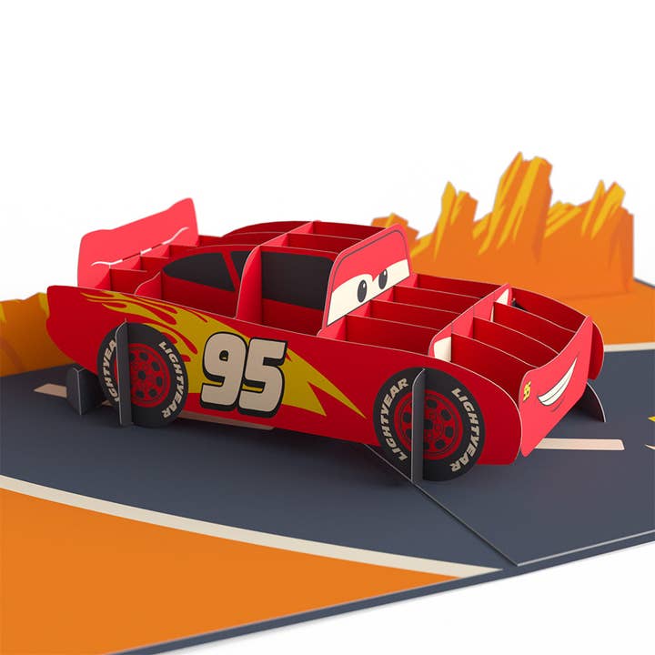 Lovepop Cards - Wholesale Everyday Greeting Card - Disney and Pixar Cars Lightning McQueen Kachow! 5''x7''