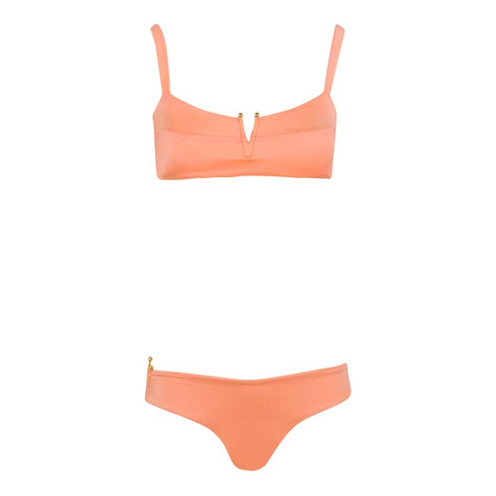 Coral Bandeau Bikini for wholesale by Cocora Shop