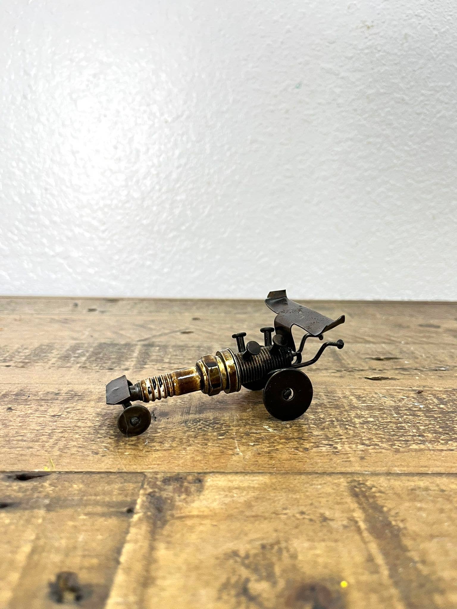 Rustic Farm - Wholesale Decorative Tabletop Object - Sparkplug Art, F1 Car - B-20