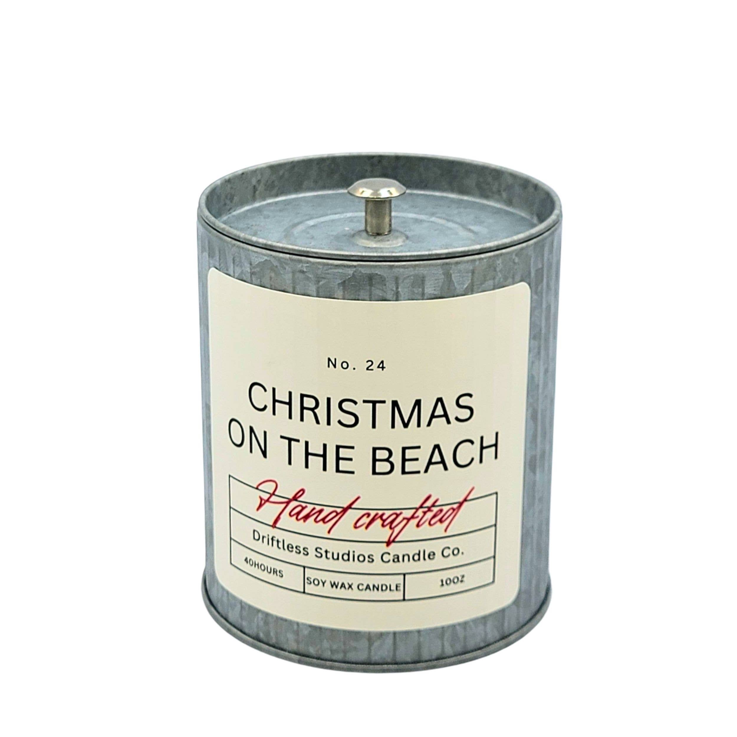 Driftless Studios - Wholesale Jar/Filled Candle - Christmas On The Beach Wholesale Candles - Holiday Decor
