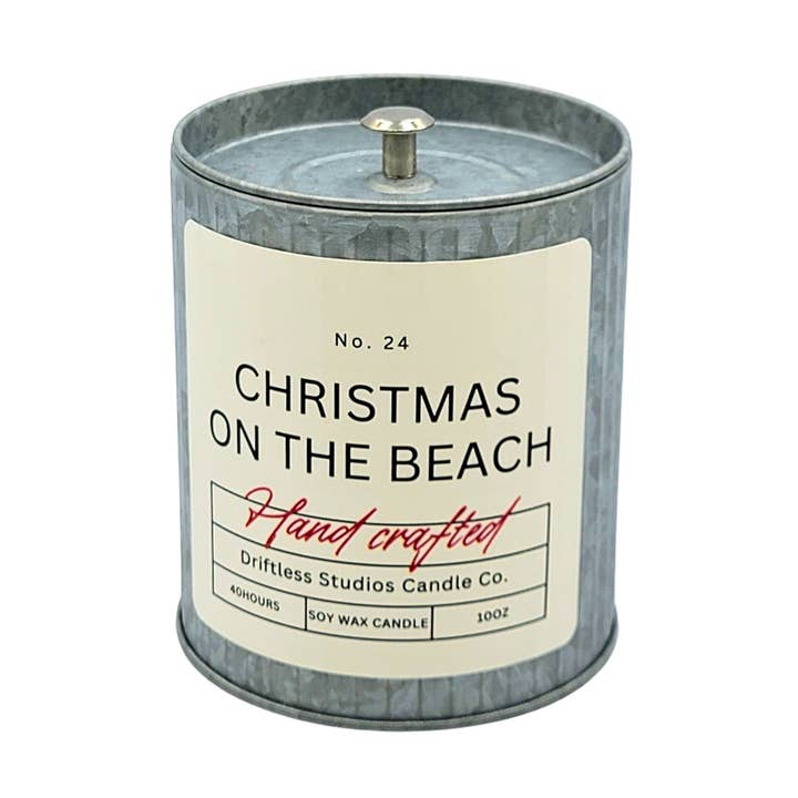 Driftless Studios - Wholesale Jar/Filled Candle - Christmas On The Beach Wholesale Candles - Holiday Decor0
