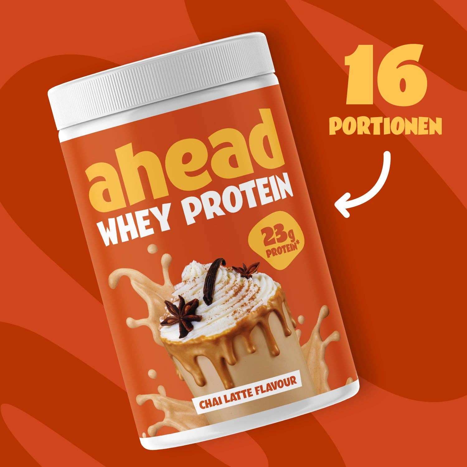 ahead - Wholesale Protein/Superfood Powder - Whey - Chai Latte, (2x500g)0