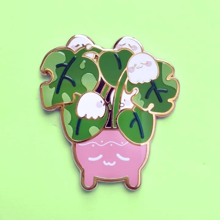 Monstera Friends Pin for wholesale by Fiveboos Inc