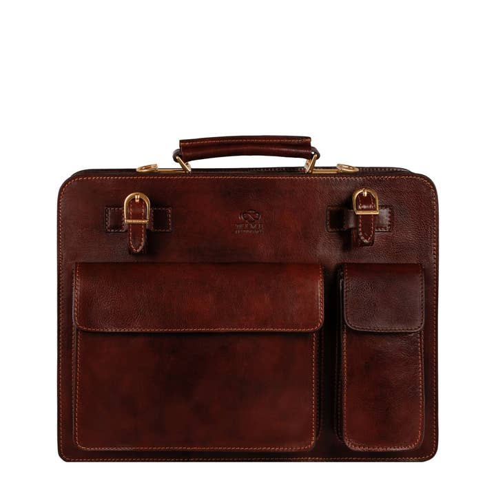 Time Resistance - Wholesale Satchel - Men's - Leather Large Satchel Bag Briefcase - The Prophet