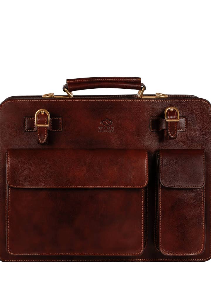 Mala de Couro Grande Tipo Pasta - O Profeta por atacado de Time Resistance