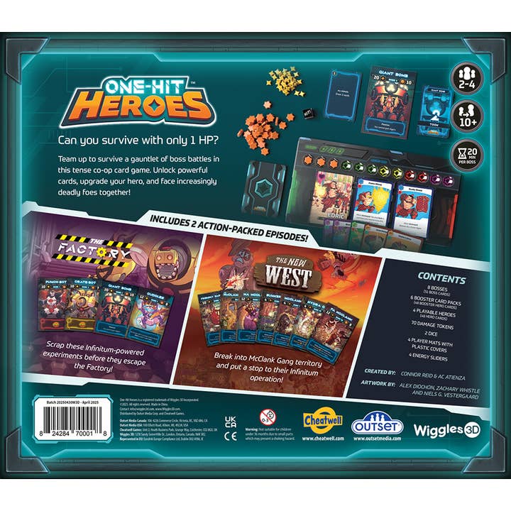 Outset Games and Cobble Hill Puzzles - Wholesale Board Game - One Hit Heroes Season 1 Game1
