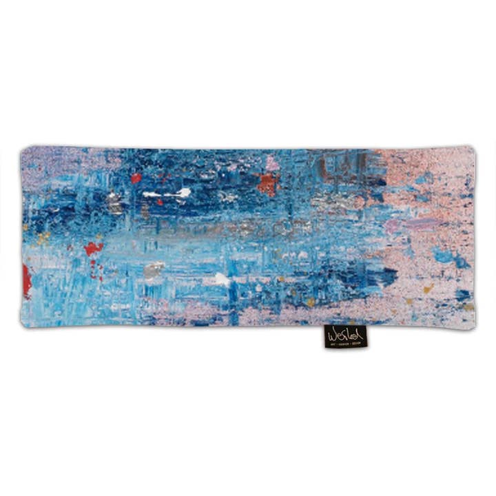 Tarwekussen/Heat Pad in Satijn - Ice Blue - 40x16 cm voor wholesale door VeteKuddar.online