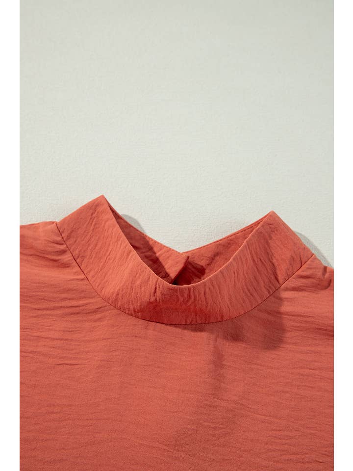 PRETTY BASH - Wholesale Blouse - Women's - Solid Swiss Dot Balloon Sleeve Blouse28