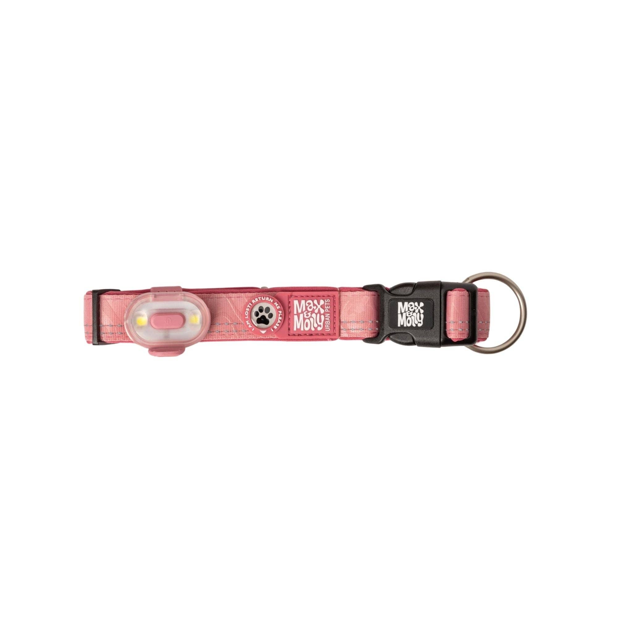 Max & Molly – Großhandel Haustierhalsband – Hund – Matrix 2.0 Ultra LED - Sicherheitslicht Rose2