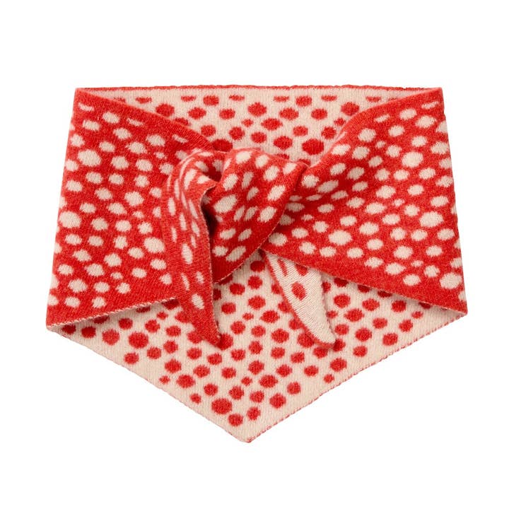 Red Spotty Neckerchief for wholesale by Donna Wilson