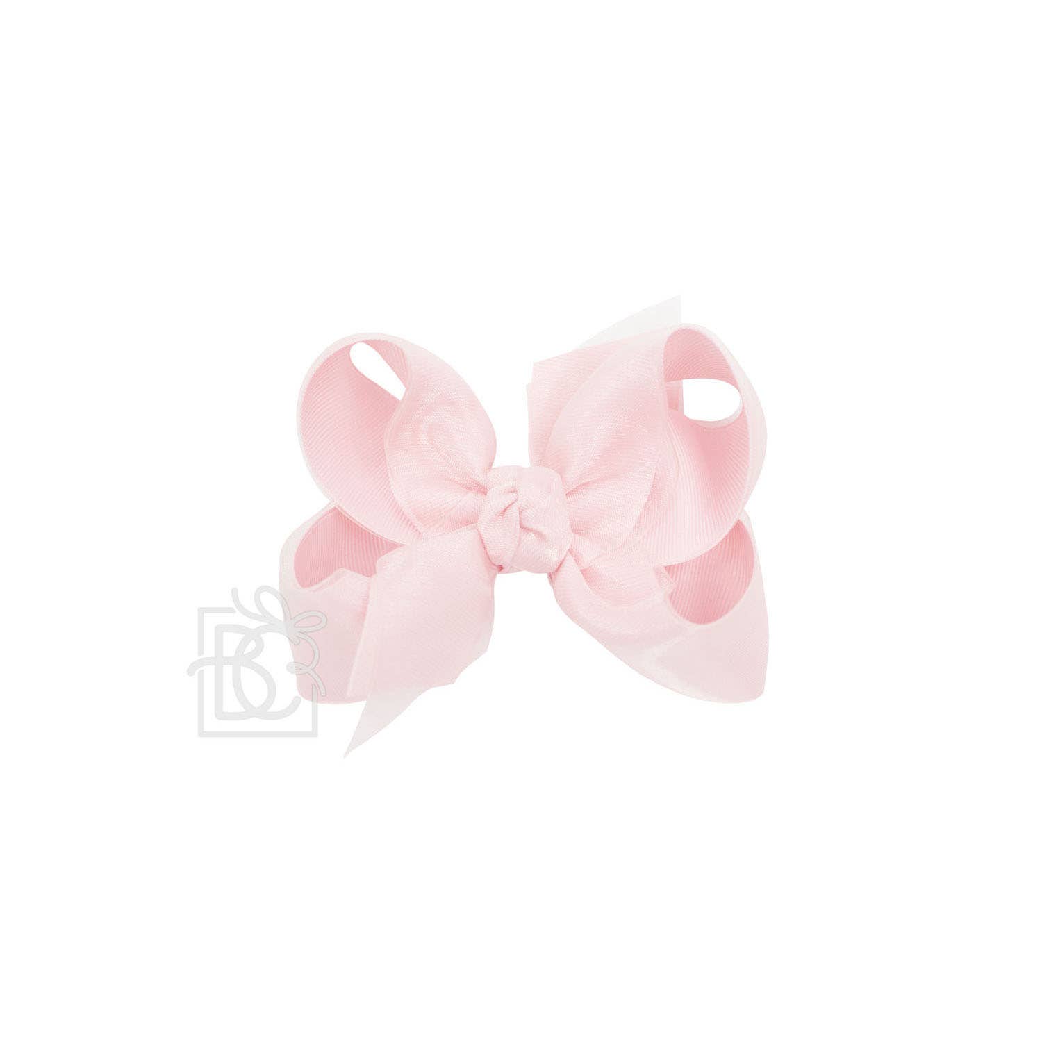 Beyond Creations, LLC – wholesale Hair bow – Kids – LAYERED ORGANZA/GROSGRAIN BOW ON CLIP24