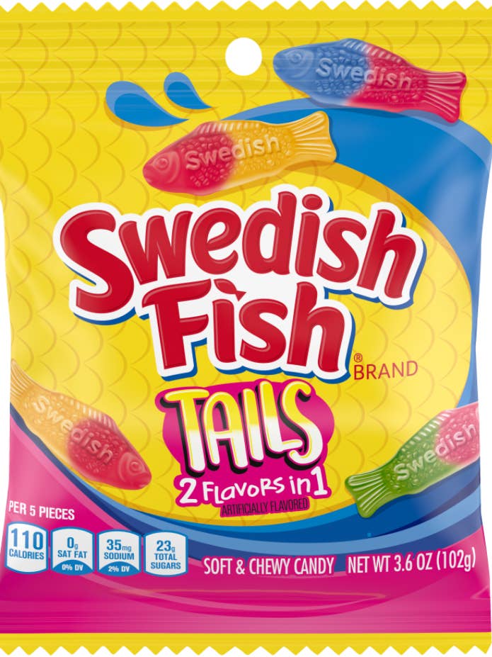 Canada - Swedish Fish Big Tails Peg Bag - 3.6 oz for wholesale by iSweet.ca