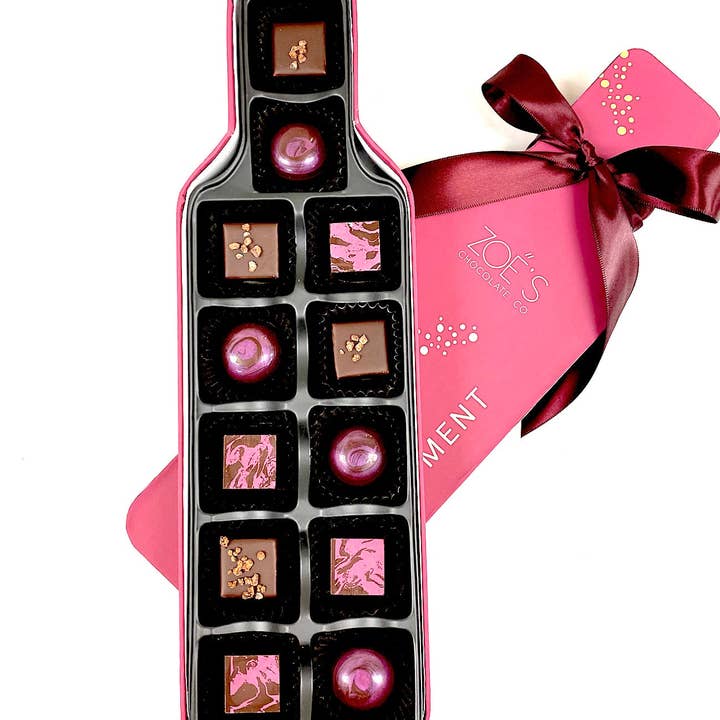 Zoe's Chocolate Co - Venta al por mayor Caja de bombones - Amantes del vino