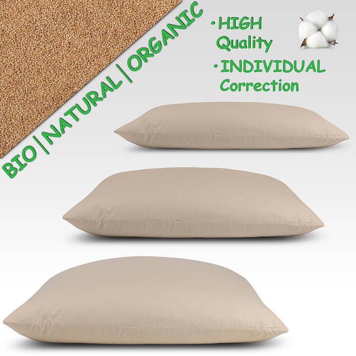 My Bio Pillow - Wholesale Bedding Pillow - Organic Millet Pillow, Eco Natural Ergonomic Breathable 3