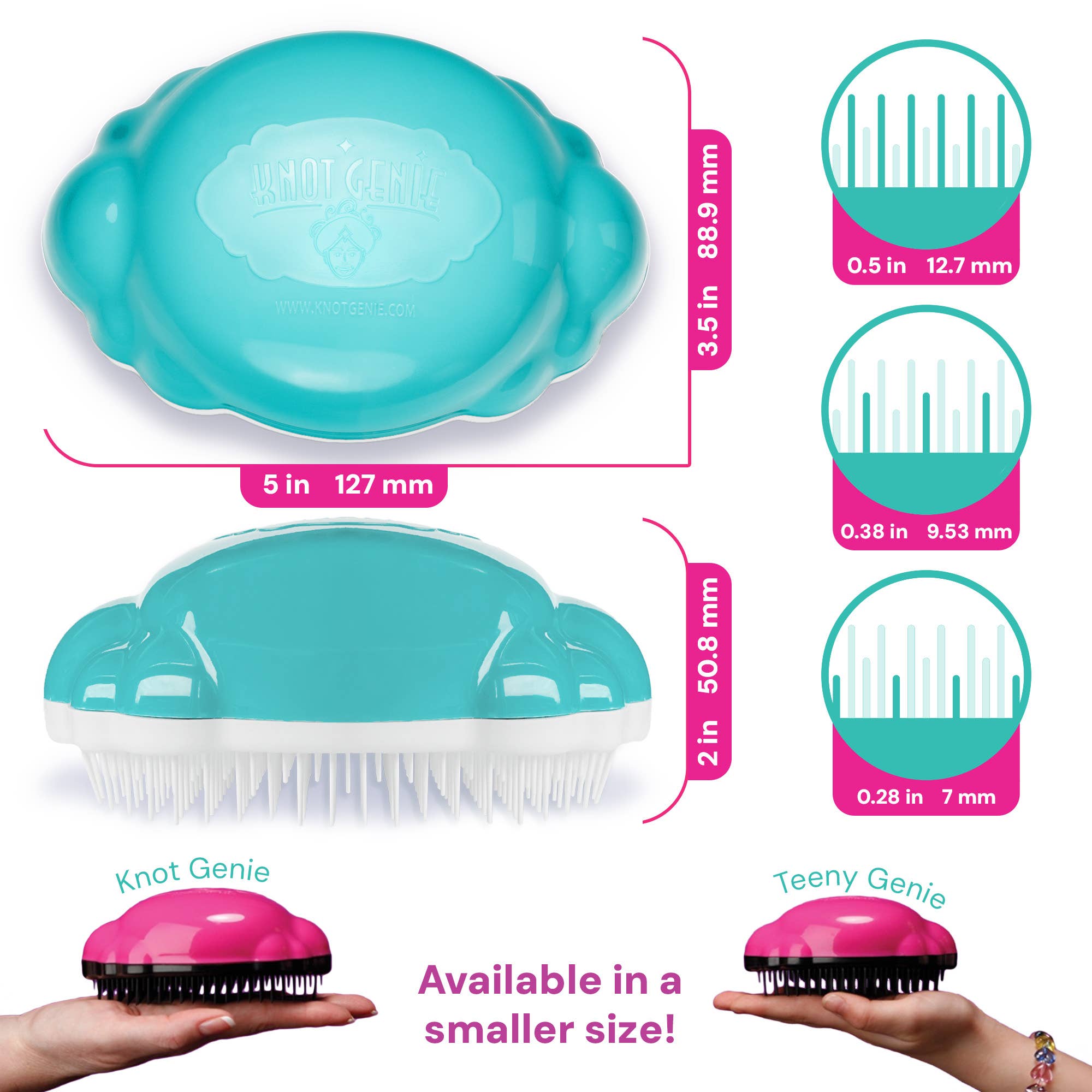 Knot Genie - Wholesale Hair Brush/Comb - Kids & Baby - Knot Genie 9 Piece Teeny Genie Display3