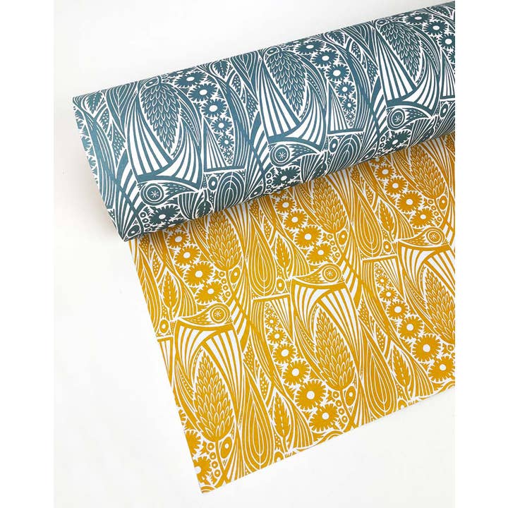 Art Angels - Wholesale Wrapping Paper Roll - Meadow Grass Wrapping Paper - Angie Lewin