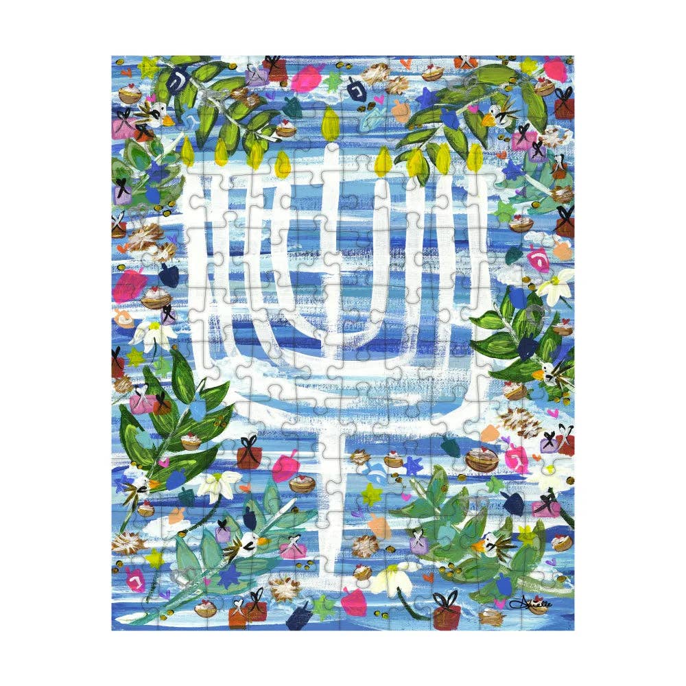 JIGGY Puzzles - Wholesale Puzzle - Kids - JIGGY Junior, Arielle Zorger Designs, Hanukkah Garden Party3