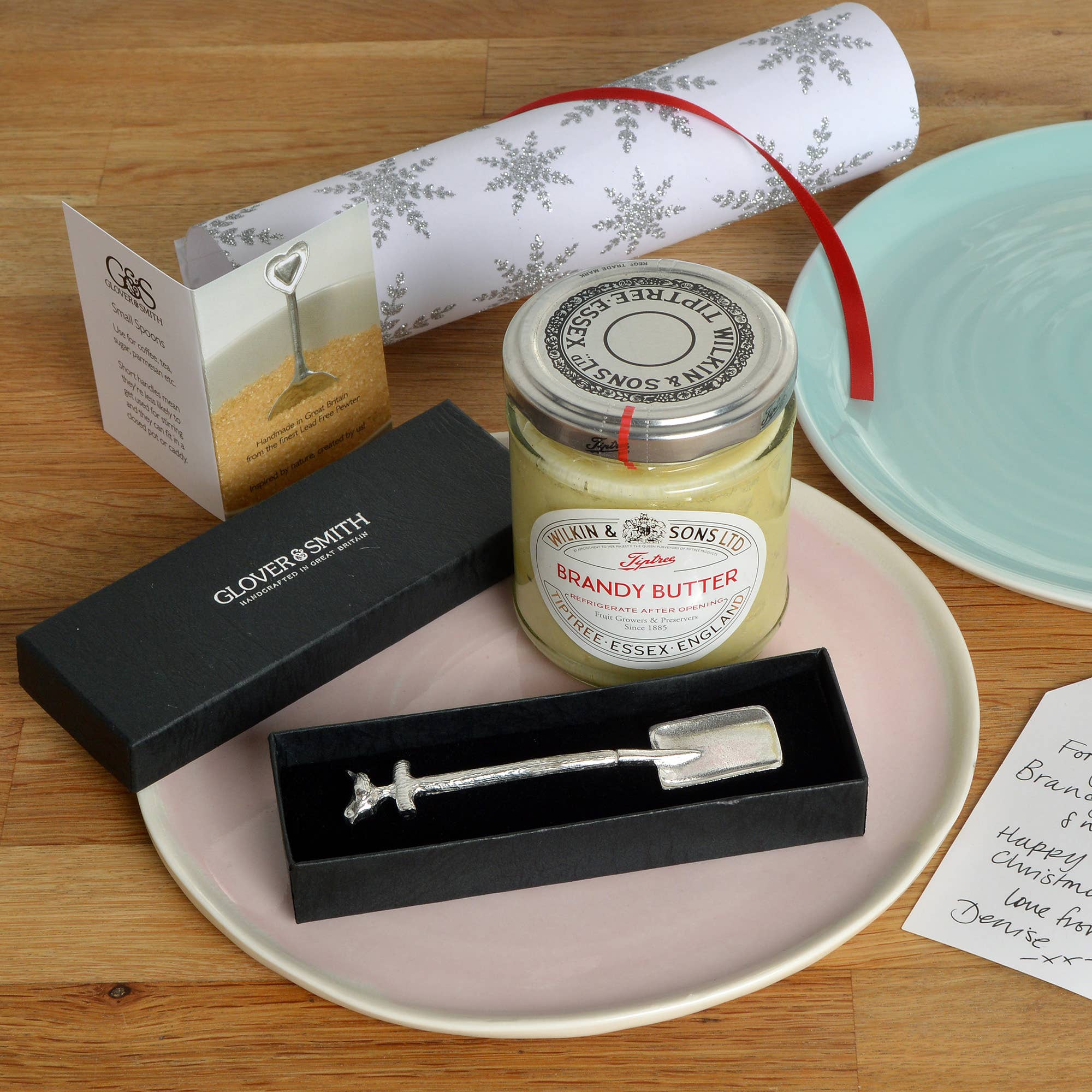 Glover & Smith - Vente Cuillères à soupe - Petite cuillère à sucre en étain Robin on a Spade4