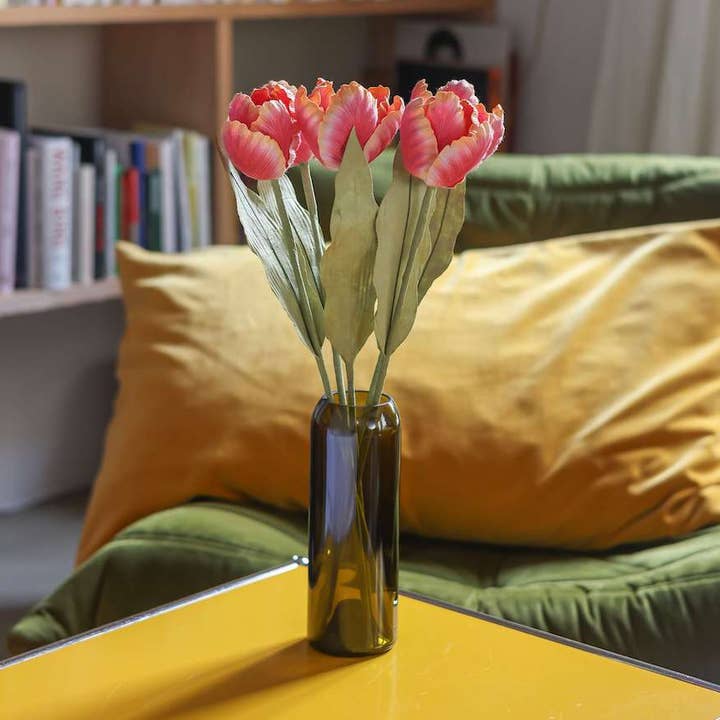 Two-color paper tulip for wholesale by Flowrette