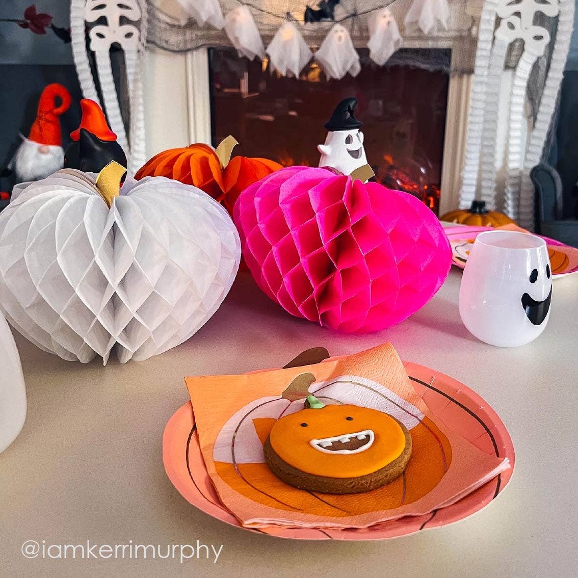 Talking Tables USA - Vente Assiette jetable - Assiettes Citrouille d'Halloween - Pack de 8 | Décoration d'Halloween |1