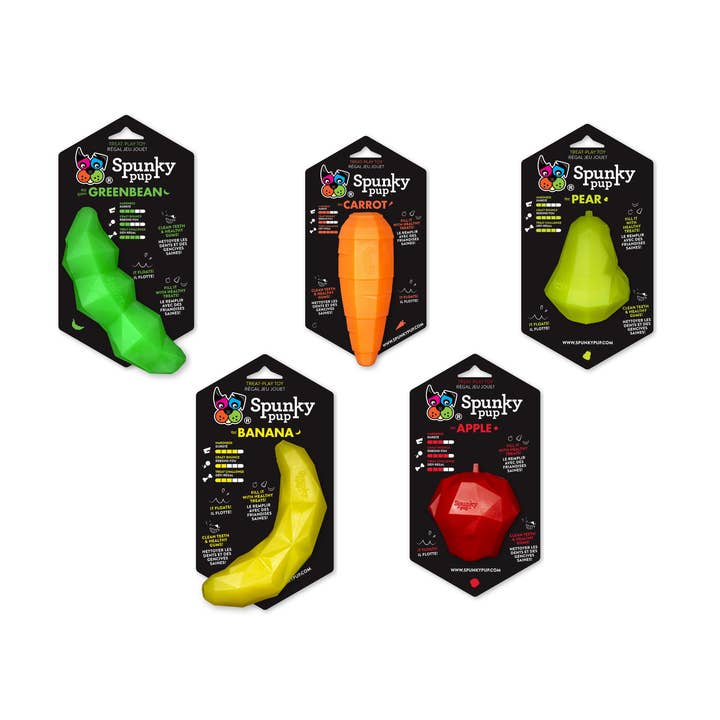 Spunky Pup - Wholesale Pet Toy - Dog - Treat Dispensing Fruits and Veggies
