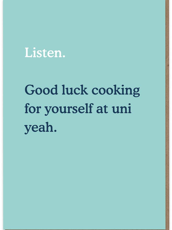 Good Luck with Cooking for wholesale by Hood Greetings
