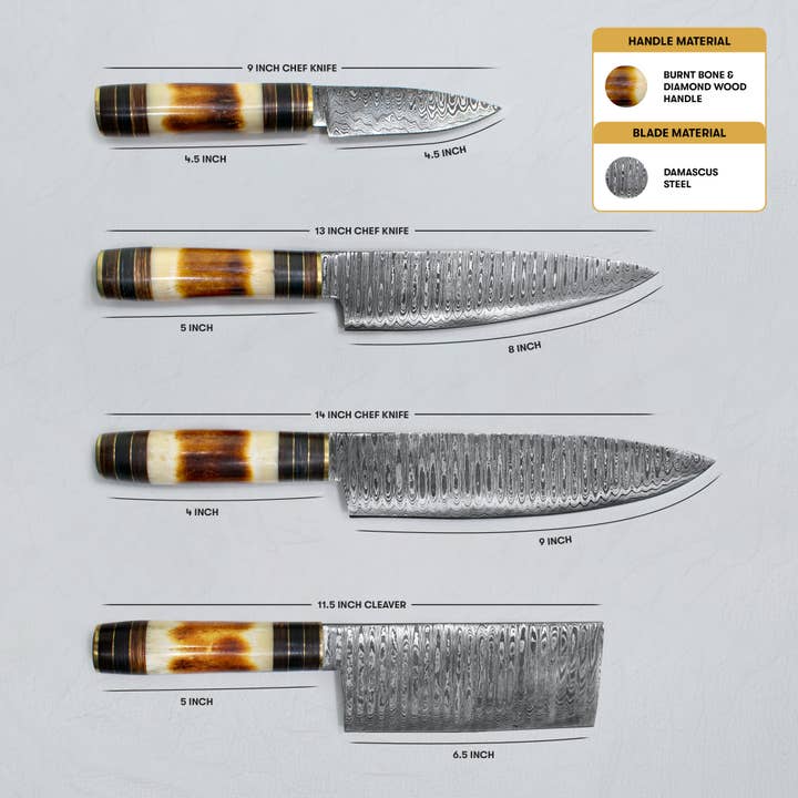 Titan International - Wholesale Knife set - 4 Piece Kitchen Set / With leather carry bag1