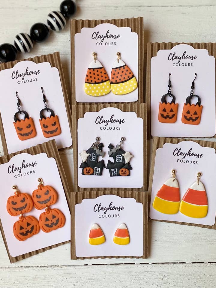 Halloween Earrings for wholesale by Clayhouse Colours