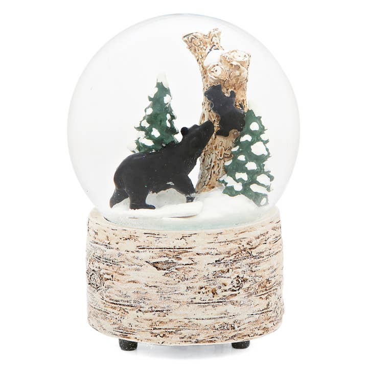 Musical Black Bear Glitterdome for wholesale by Roman