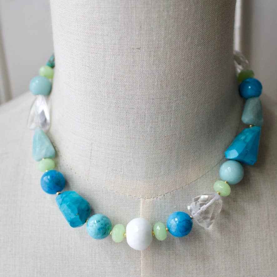 a.v. max - Wholesale Kralen/parelketting - Gefacetteerde Echte Klomp Ketting|9 kleuren22