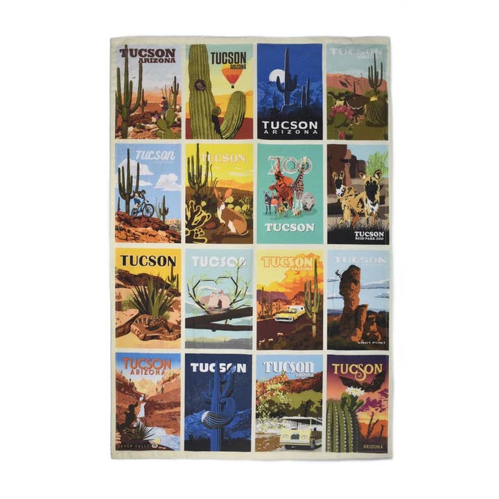 Dishtowel Nature for wholesale by RetroTrek, DBA Sunny Days Gifts