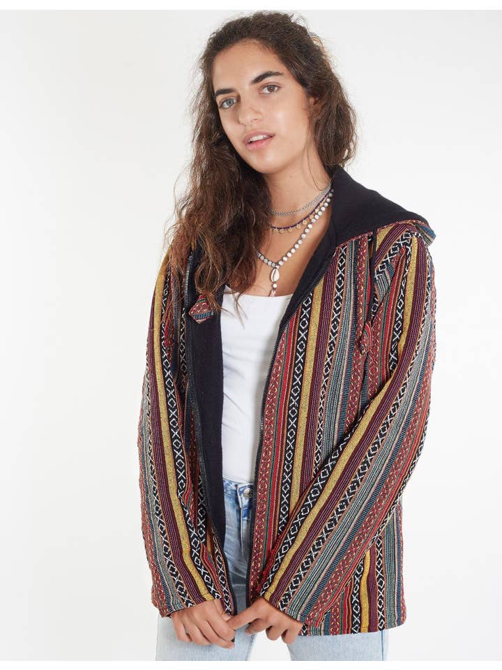 HimaOriginals - Vente Veste – femme - Veste en polaire Gheri aux tons terre.1