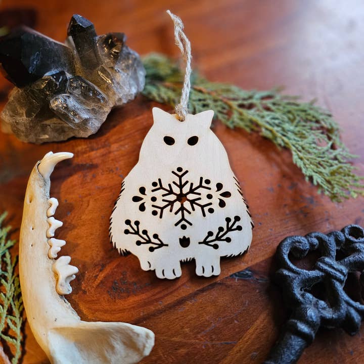 Scandinavian Yule Cat Bauble for wholesale by Yiska Designs