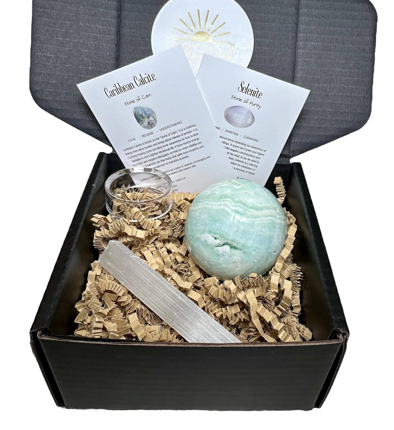 Doc Willard’s - Wholesale Spiritual Stone/Crystal - Caribbean Calcite aka Blue Aragonite Sphere Set 138g/45.6mm