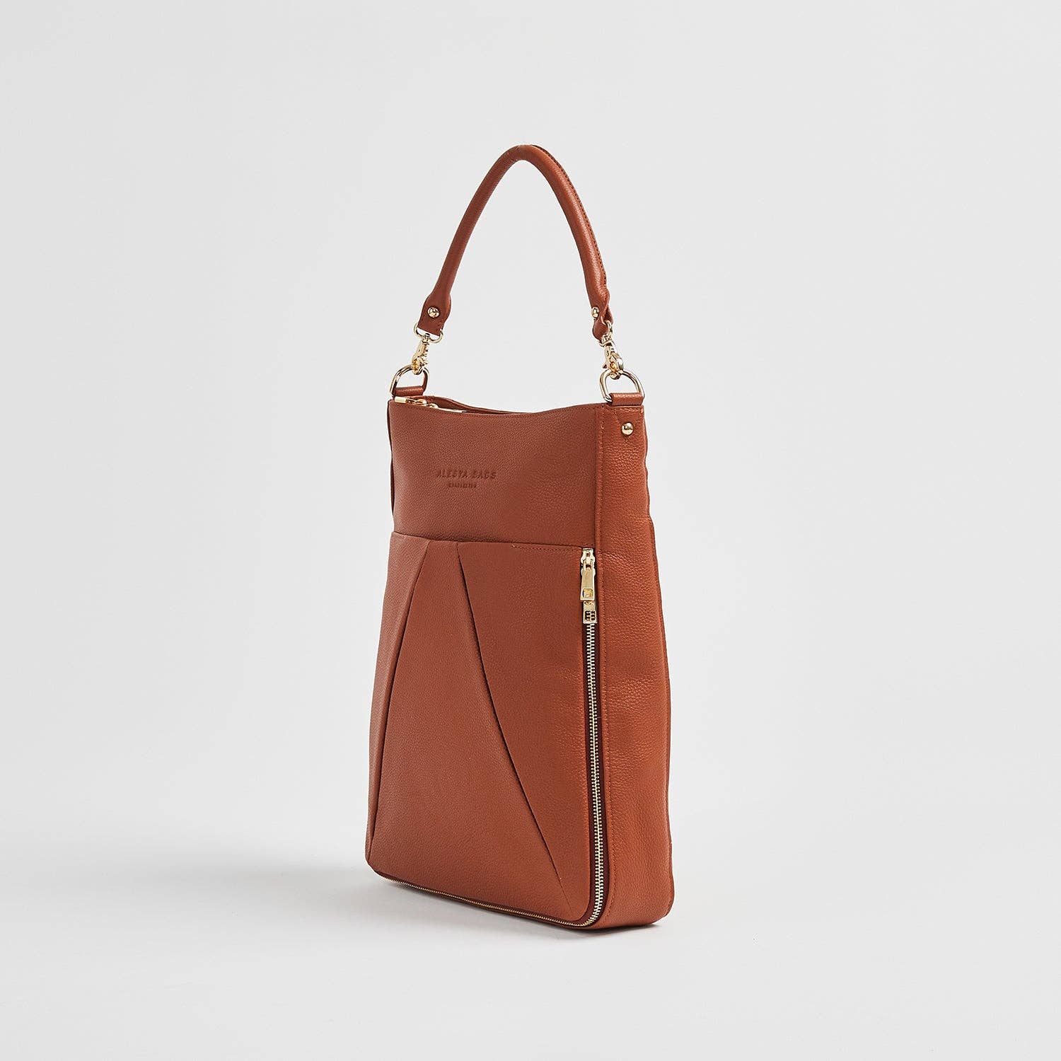 Alesya Bags - Wholesale Laptop Bag - Women's - Dorothy Lee - Everyday Bag | Brandy With Gold Hardware6