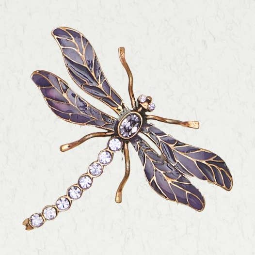 Bronze Dragonfly Brooch for wholesale by Nirvana LLC