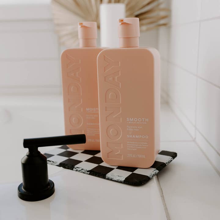 Damron Decor - Wholesale Coasters - White Checker Slate Coaster Couples Coaster Checkered Print4