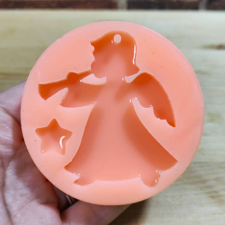 Molde Anjo com trombeta em silicone para resina e gesso por atacado de Serena Creazione di Serena Stampone