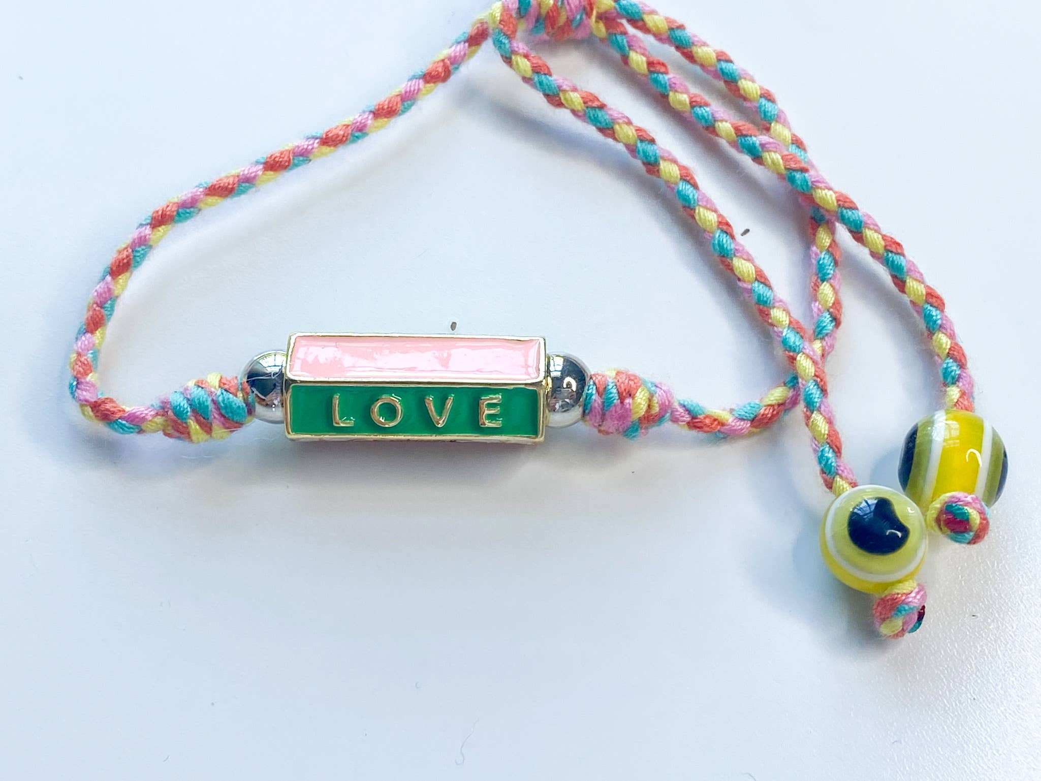 HoopLa – wholesale Charm/dangle bracelet – Friendship Bracelet- Enamel Steel, Cord, Slider fit5