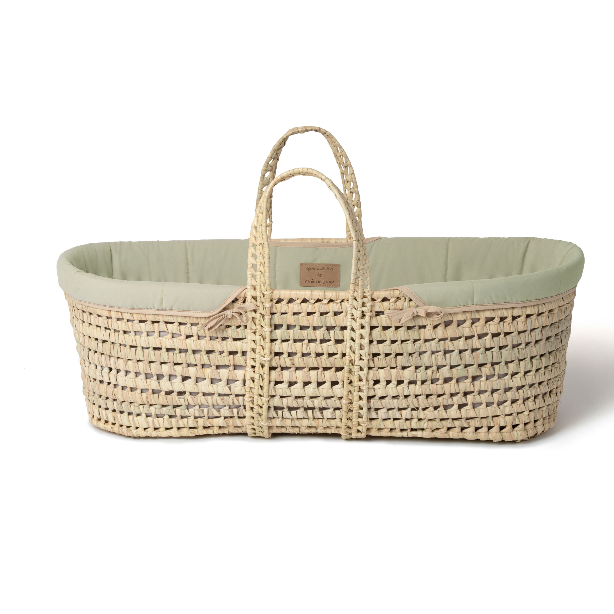 Clair De Lune – wholesale Bassinet – Baby – Organic Palm Moses Basket9