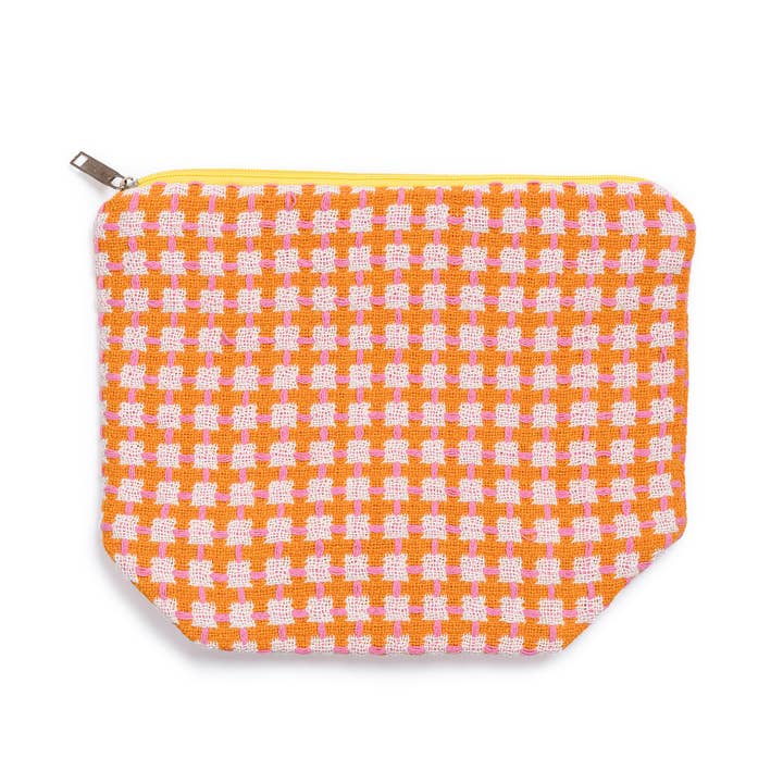 Sac de lavage en coton recyclé : Orange & Rose pour la vente par Sophie Home Ltd
