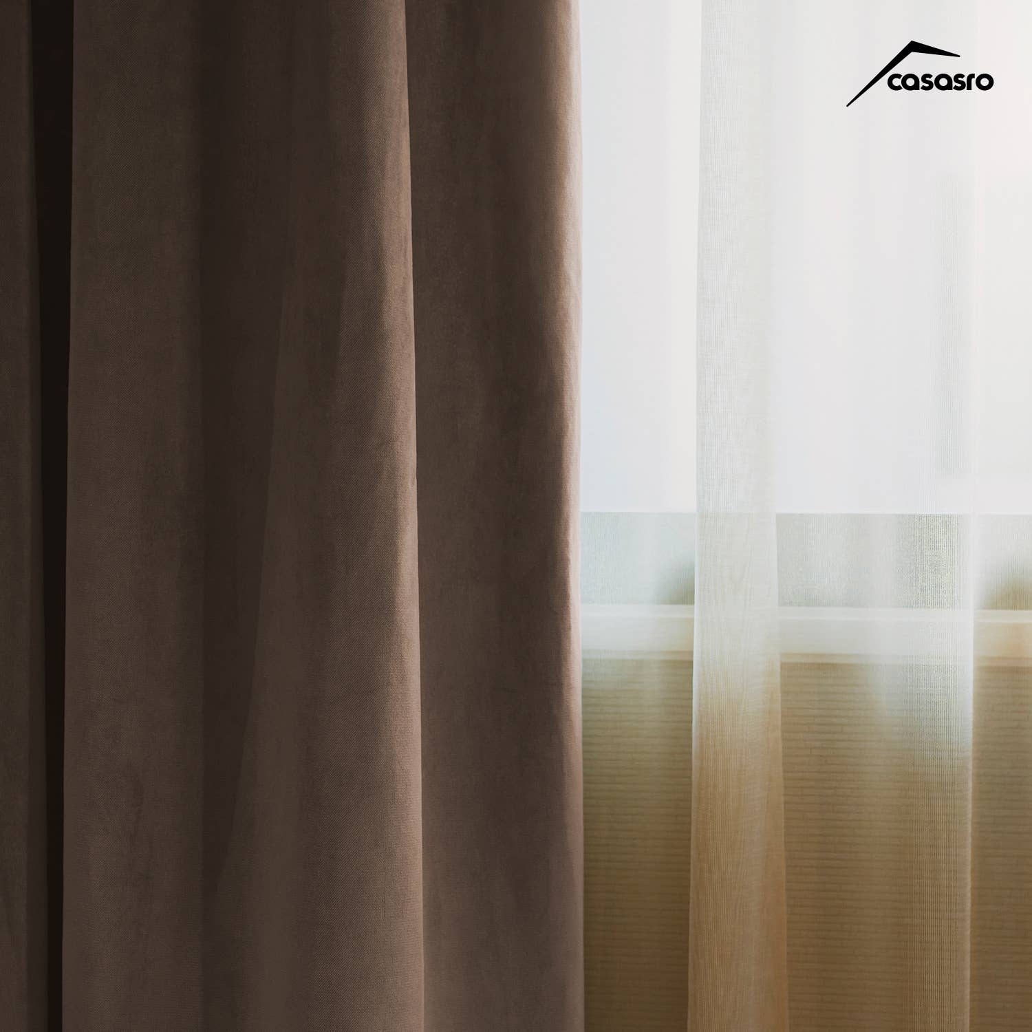 CASASRO – wholesale Curtain – CASASRO® Blackout Velvet Curtains | 7 Colour Options | 2 Panels 54” W x 95” D | Luxury Velvet Drapes | Height  Adjustable with Header Tape and Rod/Clip Attachable Top Pencil Pleat | 8