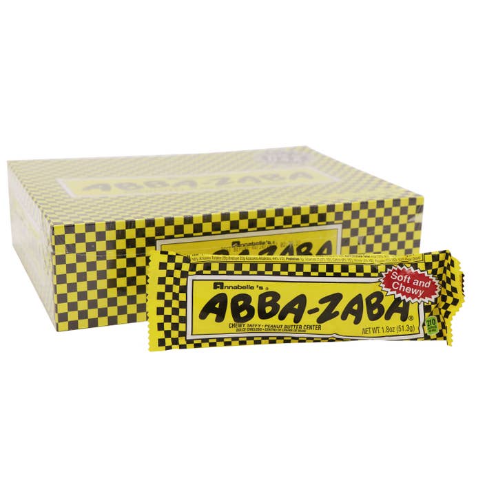 Grandpa Joe's Candy Shop - Wholesale Taffy - Abba-Zaba Candy Bar, 2.0oz, 24ct Case