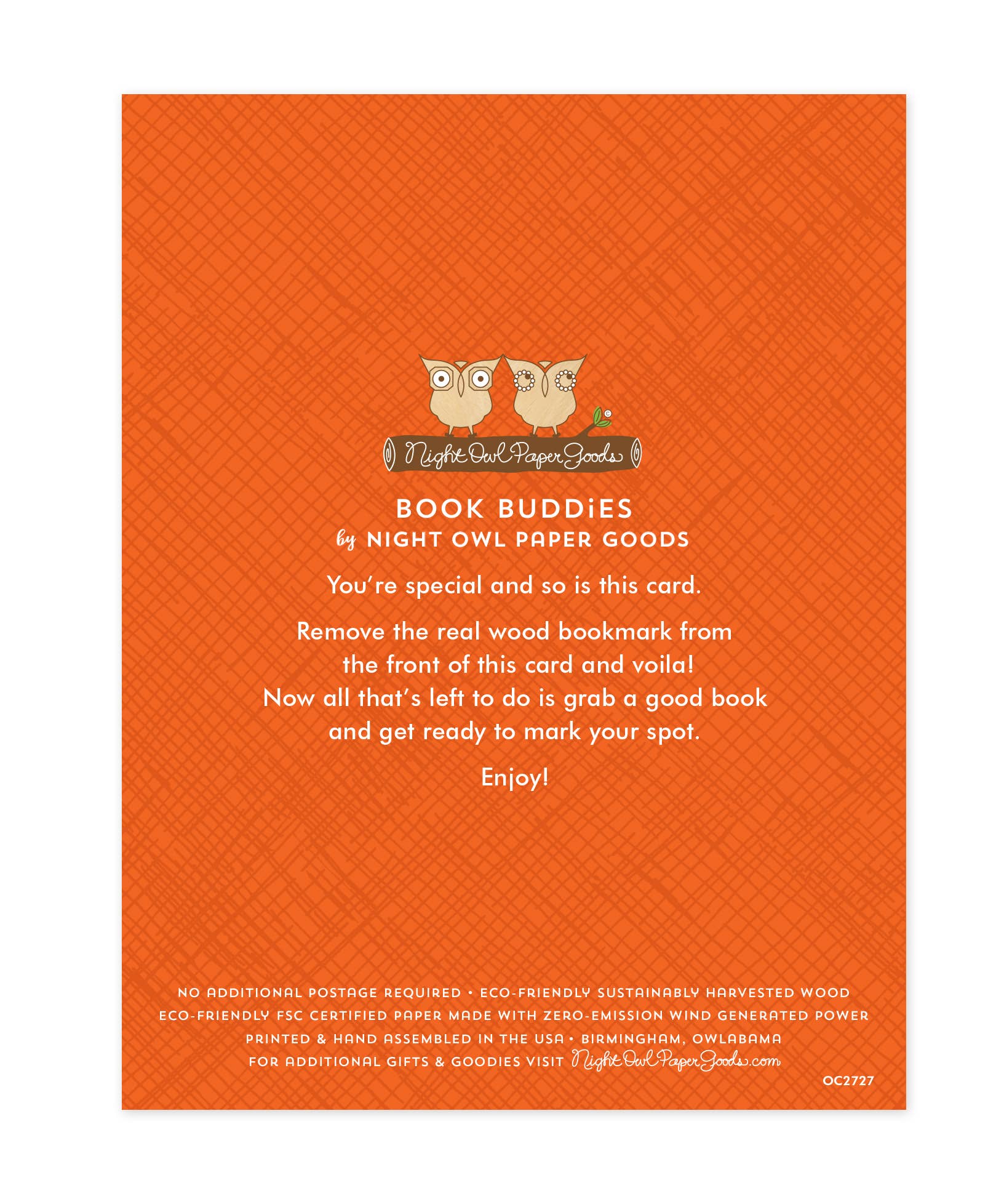 Night Owl Paper Goods - Wholesale Congratulations Card - Congrats Chapter Bookmark Congratulations Card2