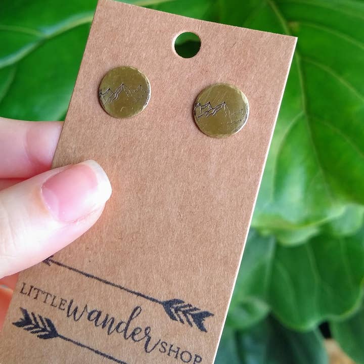 Pendientes de cadena montañosa para venta al por mayor de Little Wander Shop